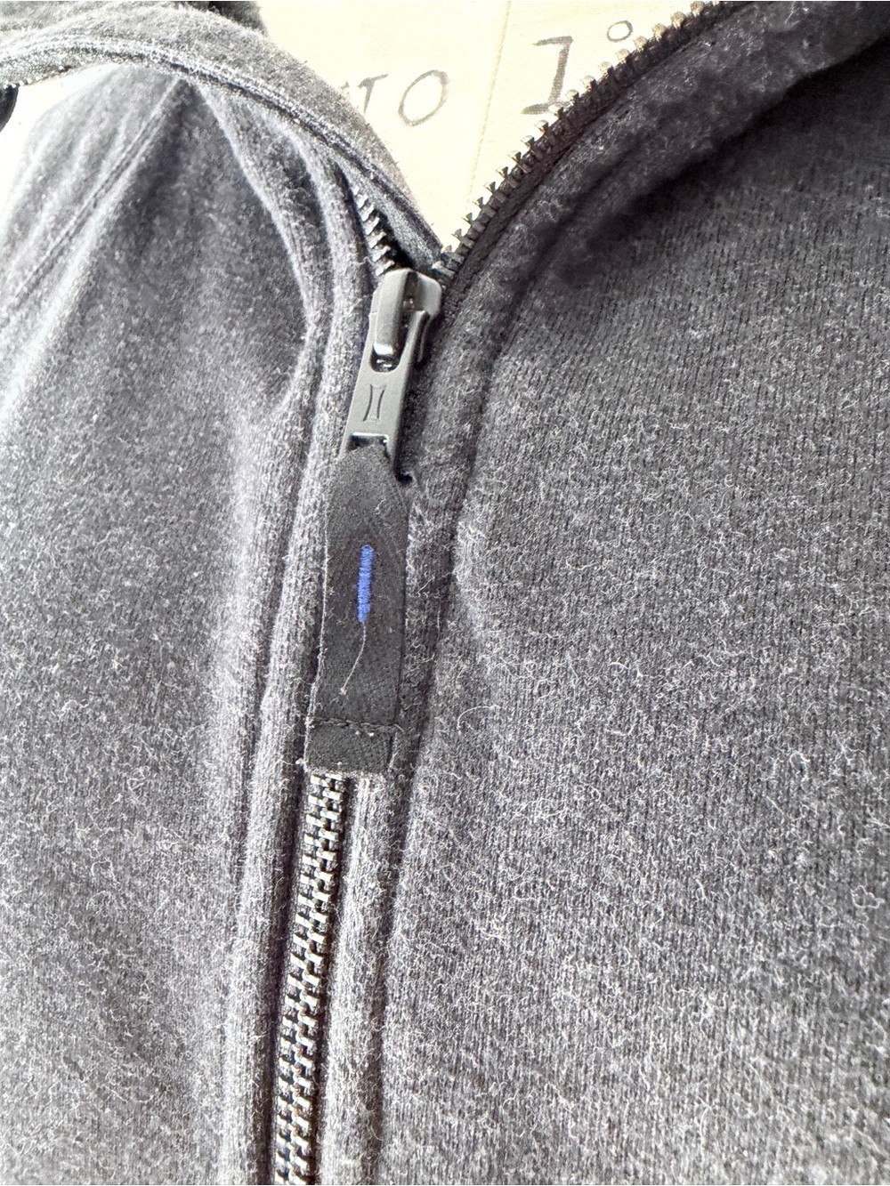 Kit and Ace Dark Grey Cotton Zip Hoodie XS | Pilates Studio Athleisure - Picture 8 of 14